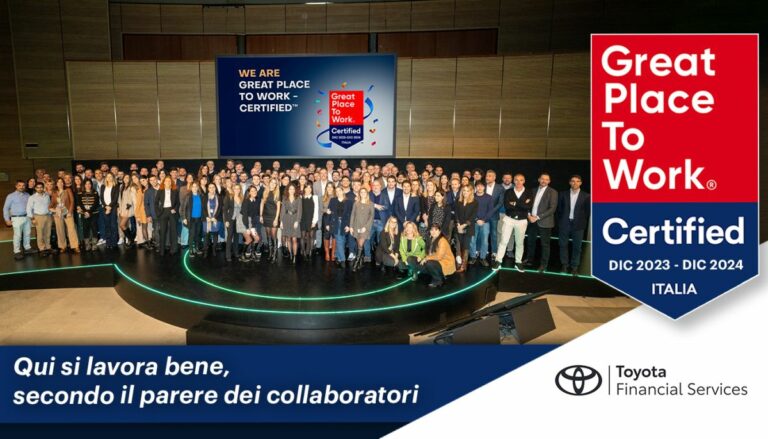 Toyota Financial Services è un Great Place to Work