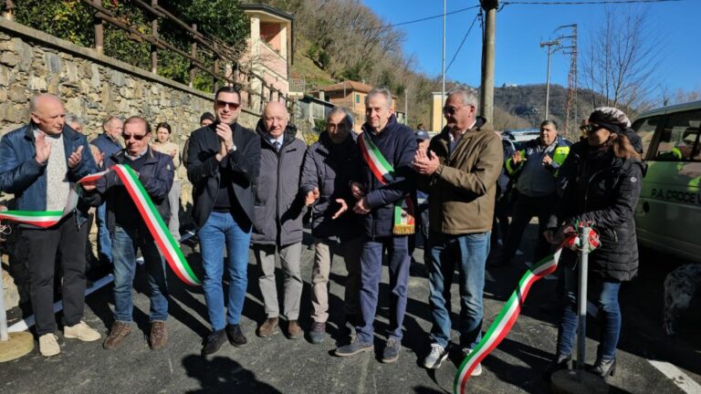 Liguria, riaperta via Gazzo a Leivi, oltre 2 milioni i fondi Regione