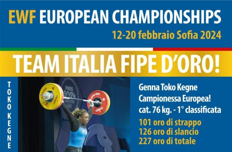 Pesi, Genna Toko campionessa d’Europa nei 76 kg