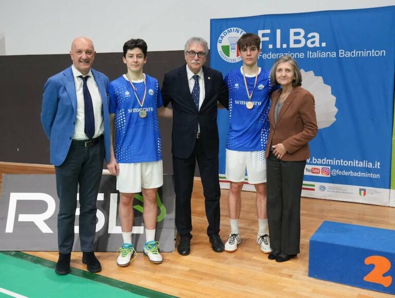 Argento per Danti-Piccinin all’Italian Junior di badminton