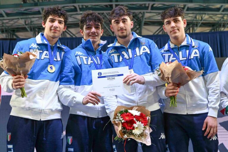 Gli azzurrini U17 della sciabola sono campioni d’Europa