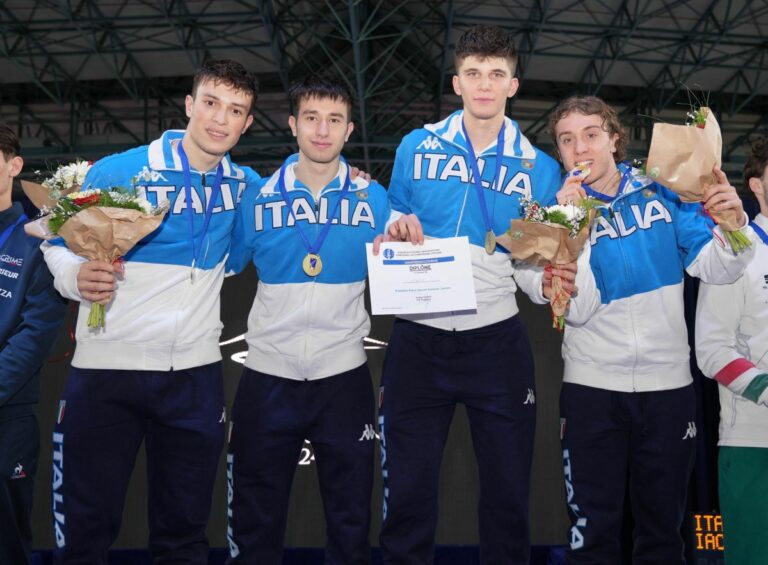 Europei giovanili, Italia oro nel fioretto maschile a squadre