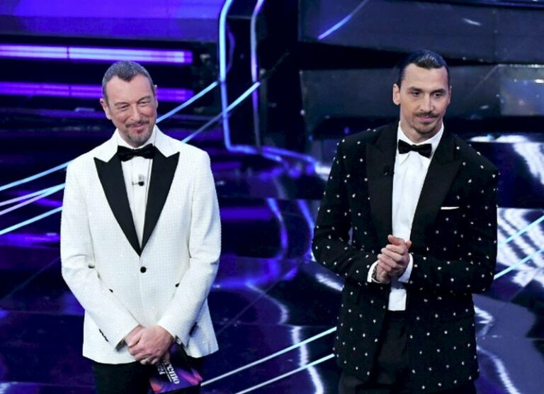 Sanremo al via con Amadeus e Mengoni. Sorpresa Ibra, Bertè prima in classifica
