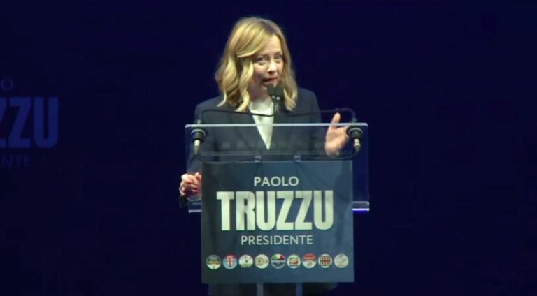 Meloni “I sardi non meritano di essere cavie per esperimento del campo largo”