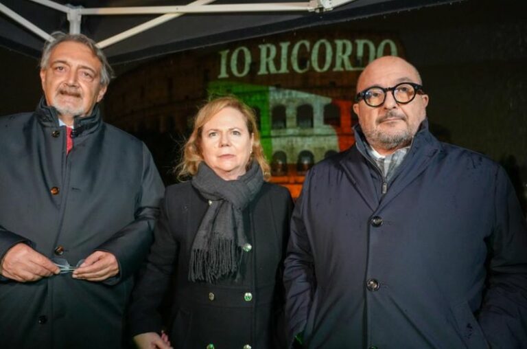 Giorno del Ricordo, Sangiuliano e Rocca a illuminazione Colosseo