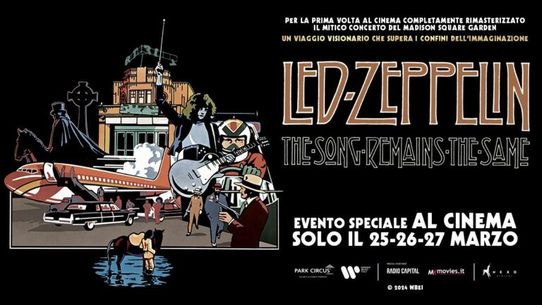 Led Zeppelin, torna al cinema “The song remains the same”