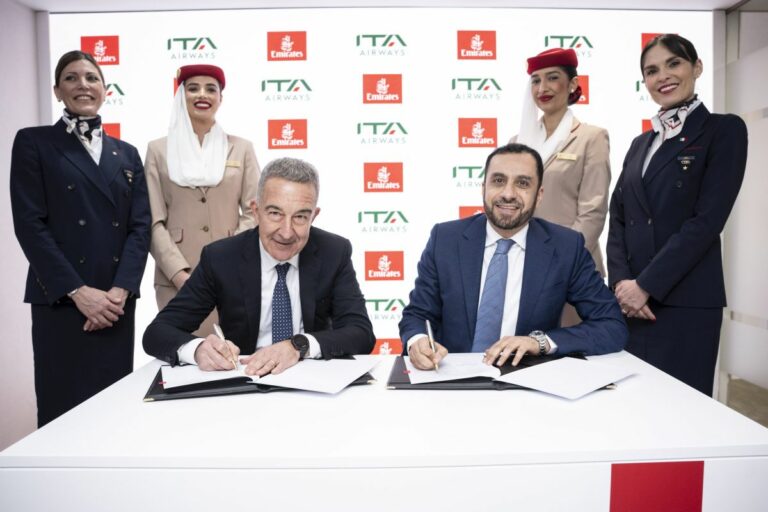 Emirates e ITA Airways firmano un MoU, cooperazione estesa per il codeshare