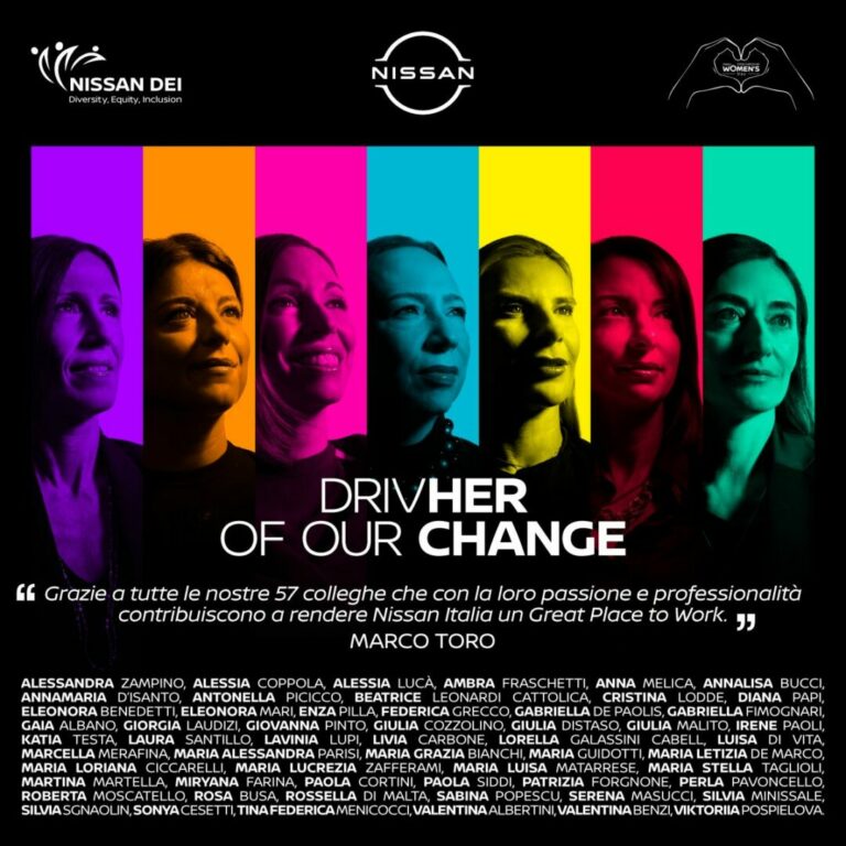 In Nissan Italia raggiunto il 35% di presenza femminile
