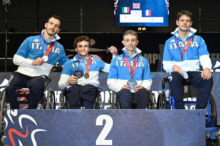 Europei paralimpici: Argento per gli azzurri del fioretto a Parigi