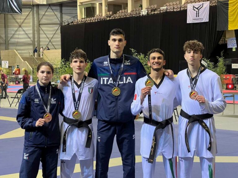 Gli azzurri del taekwondo dominano il Belgium Open 2024