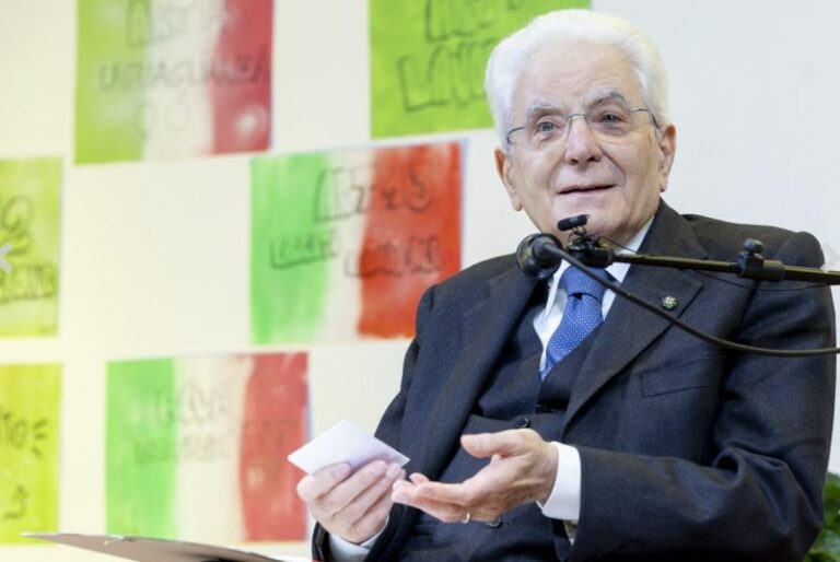 Mattarella “I giovani sono la molla che muove il mondo”