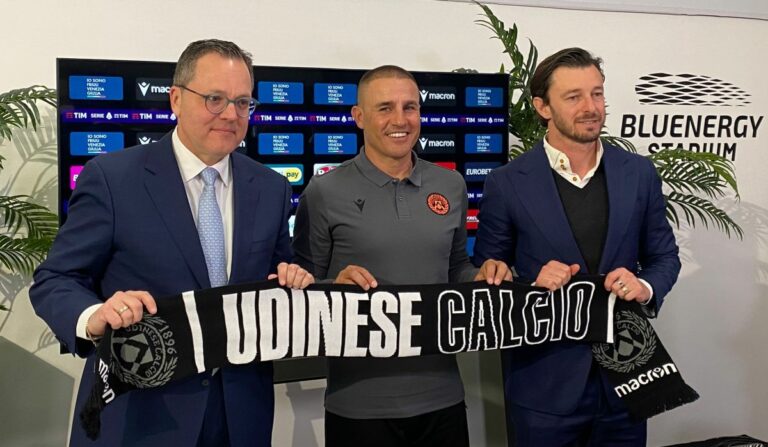Cannavaro “Via la paura per la salvezza dell’Udinese”
