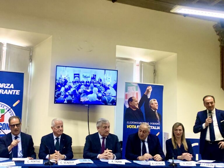 Forza Italia sottoscrive un manifesto con le forze civiche moderate per il futuro del Ppe