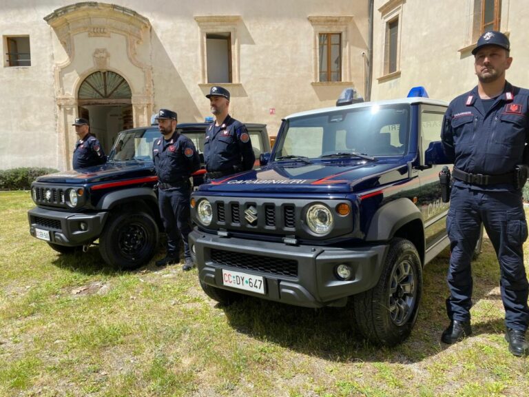 Quattro Suzuki Jimny consegnate ai Carabinieri dei Parchi Nazionali
