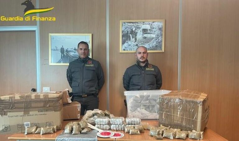 Scoperta centrale di spaccio a Bracciano, sequestrati 90 kg di Hashish