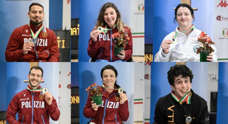 Assoluti paralimpici, assegnati gli scudetti nella spada