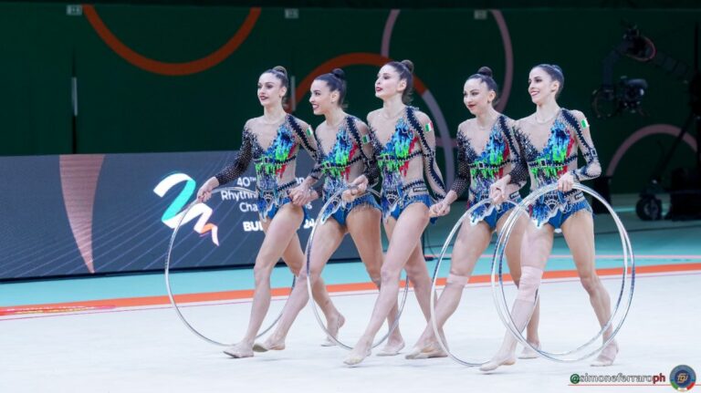 Farfalle d’oro ai cinque cerchi agli Europei di ritmica