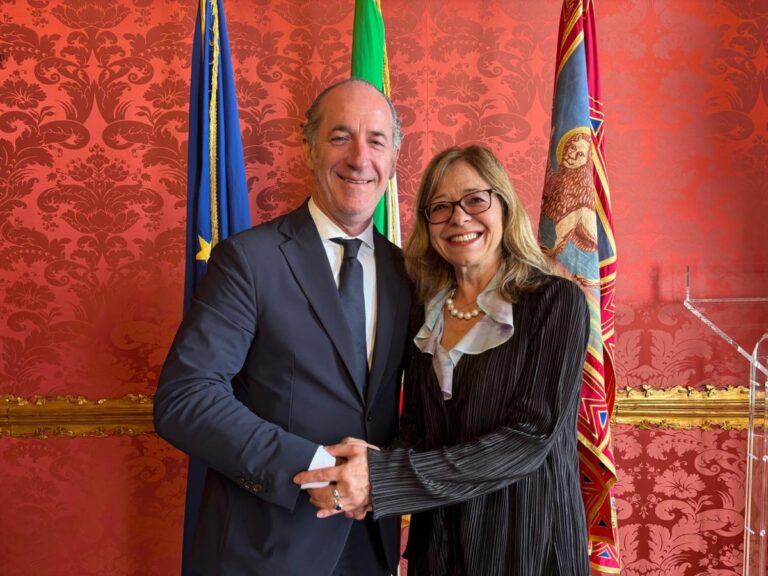 Zaia saluta la presidente uscente della Corte dei Conti di Venezia