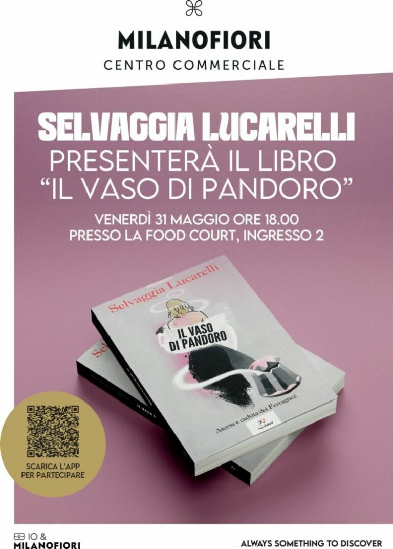 Assago, il 31 maggio presentazione del libro di Selvaggia Lucarelli