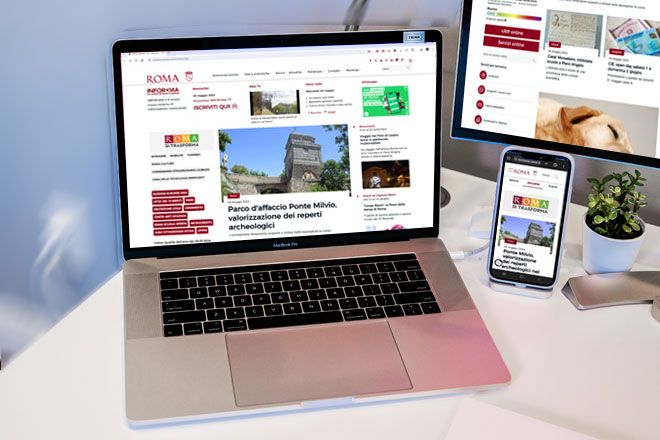 Online la nuova homepage del portale di Roma Capitale