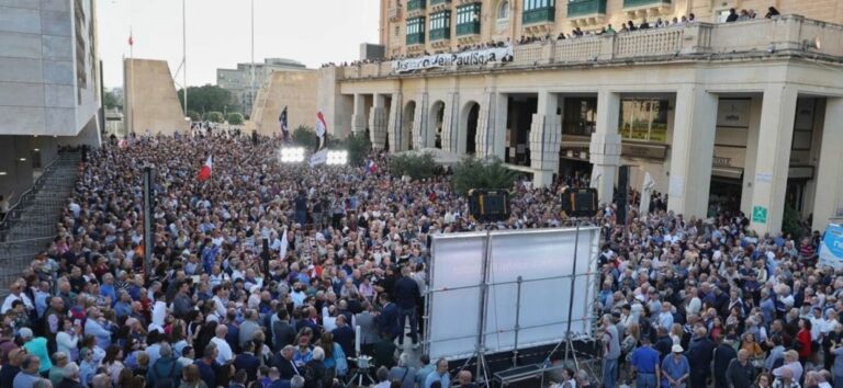 Malta, protesters shouted “mafia, mafia” at government MPs as they left parliament