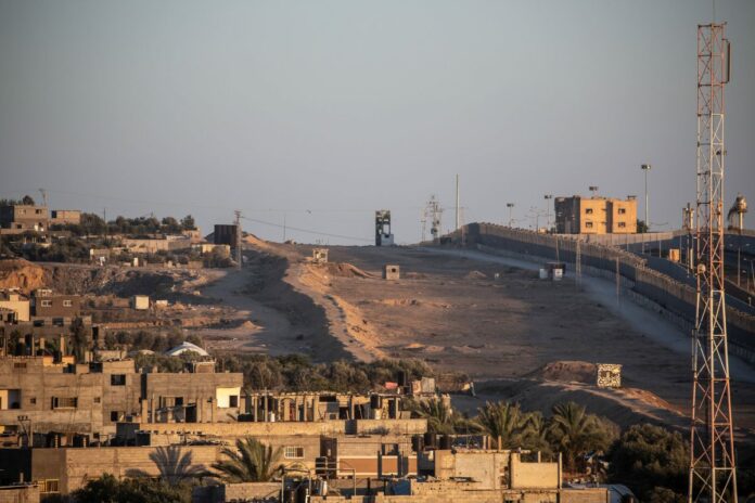Smoke billows following Israeli bombardment in Rafah, in the southern Gaza Strip
