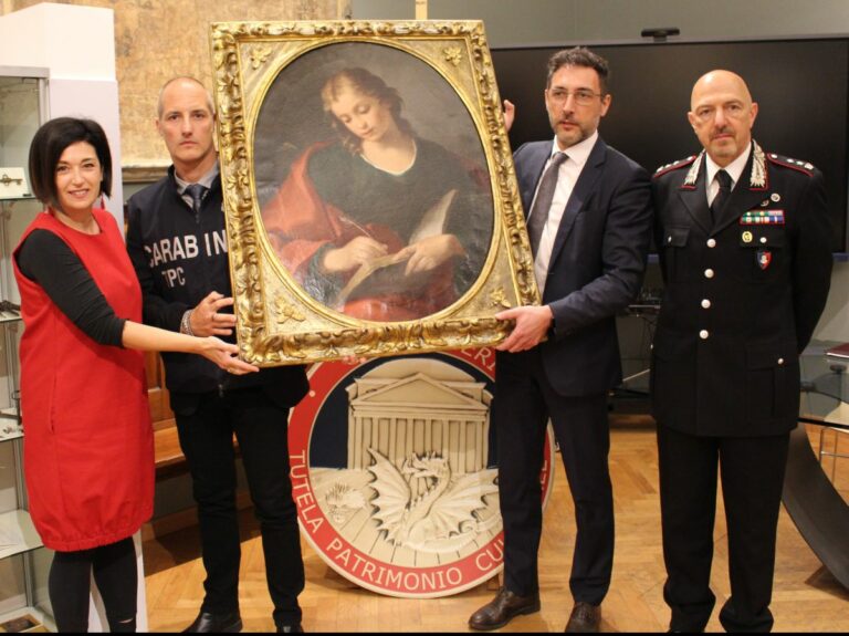 Carabinieri TPC riconsegnano all’ASP di Bologna dipinto del ‘600