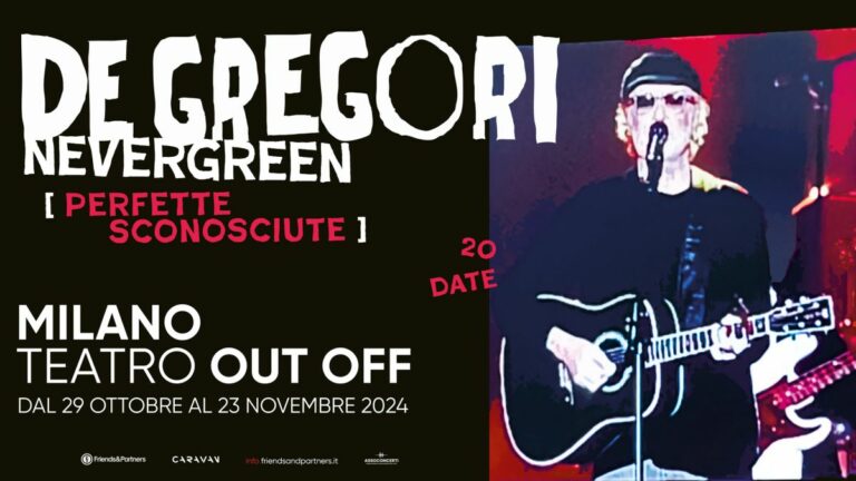 De Gregori, dal 29 ottobre 20 concerti al Teatro Out Off di Milano