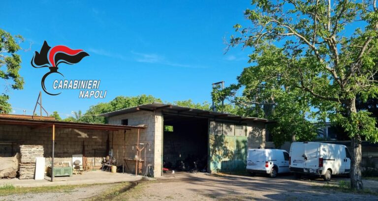 Scoperta officina dello stoccaggio di auto rubate nel Napoletano, due arresti