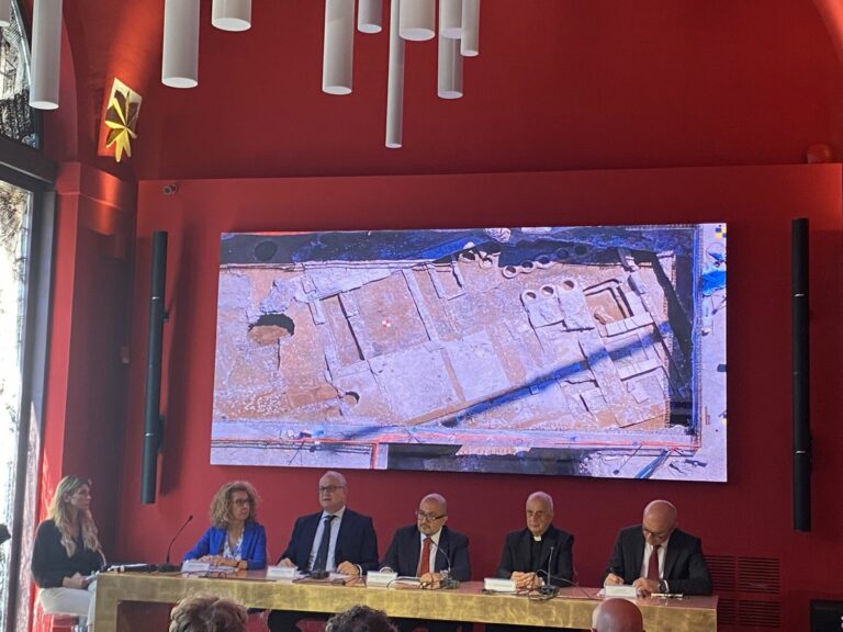 Una fullonica romana nel cantiere di piazza Pia a Roma