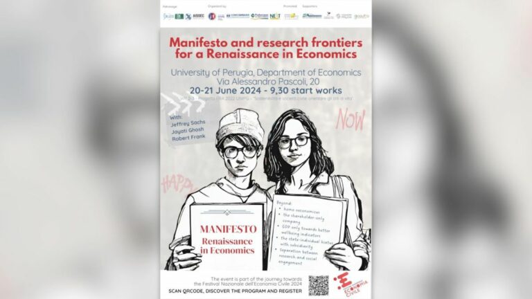 “Manifesto per una Nuova Economia”, la presentazione a Perugia