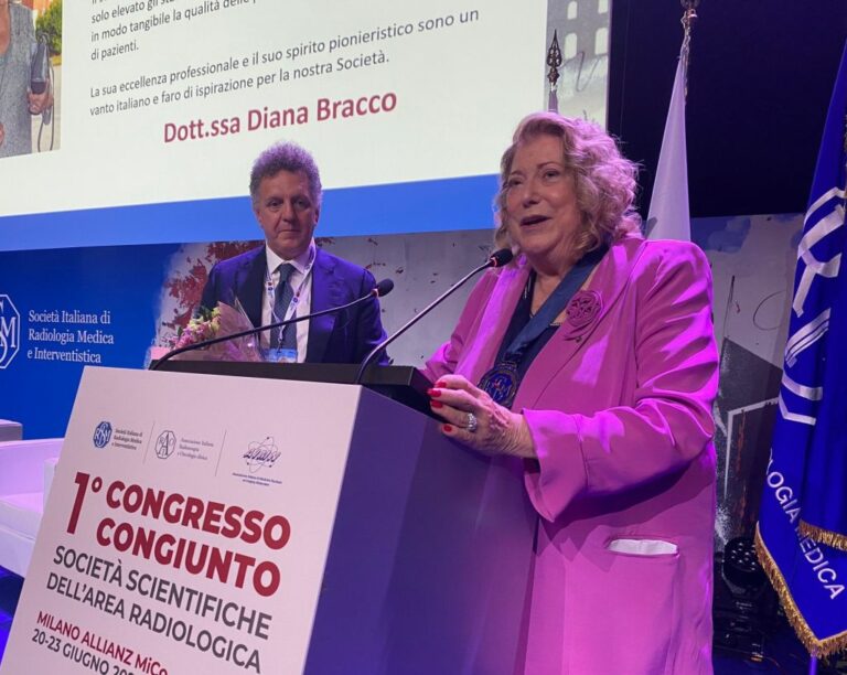Diana Bracco insignita della medaglia d’oro della Radiologia dal Sirm