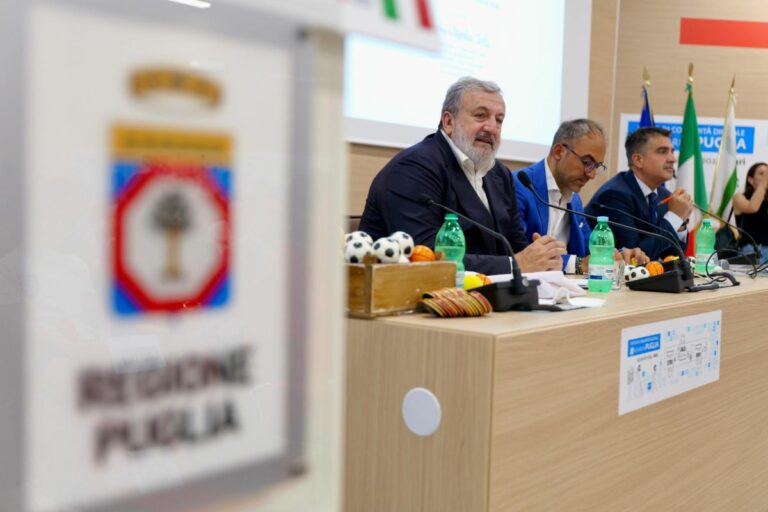 Emiliano “Dalla Regione impulso al movimento sportivo pugliese”