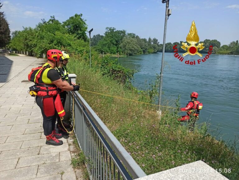 Cassano D’Adda, proseguono ricerche uomo scomparso dopo tuffo in acqua