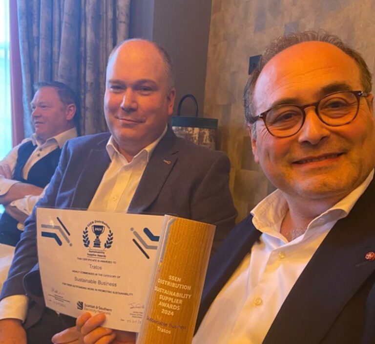 Bragagni (Tratos) premiato nel Regno Unito per l’impegno a ridurre il footprint energetico