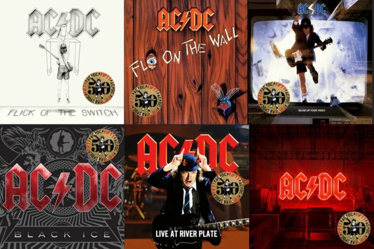 AC/DC, il 27 settembre escono 6 nuove ristampe in color oro