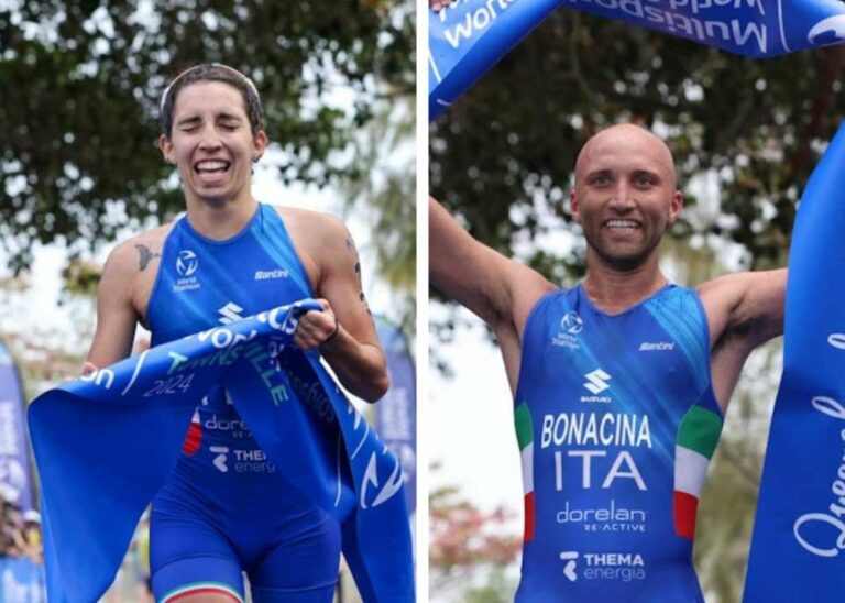 Bonacina e Menditto campioni mondiali di triathlon cross