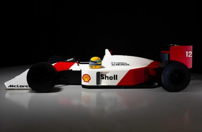 Lego e Ac Milano, per il Gp d’Italia in mostra la Mc Laren di Senna
