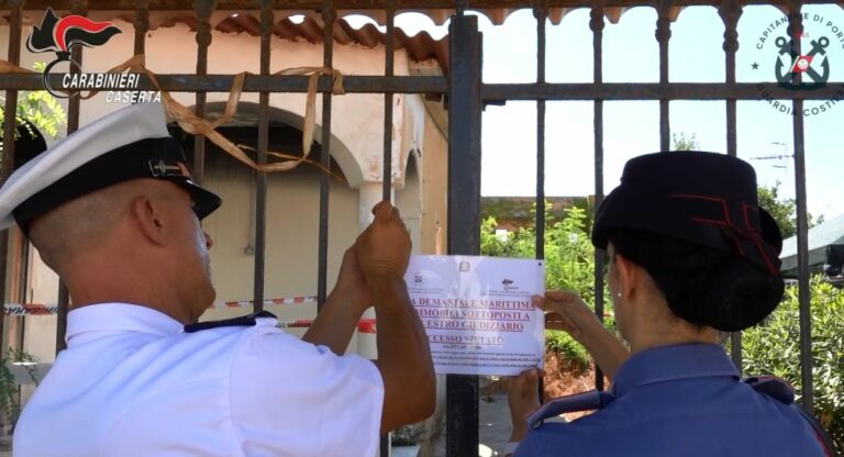 Abitazioni in aree demaniali, 43 sequestri nel napoletano