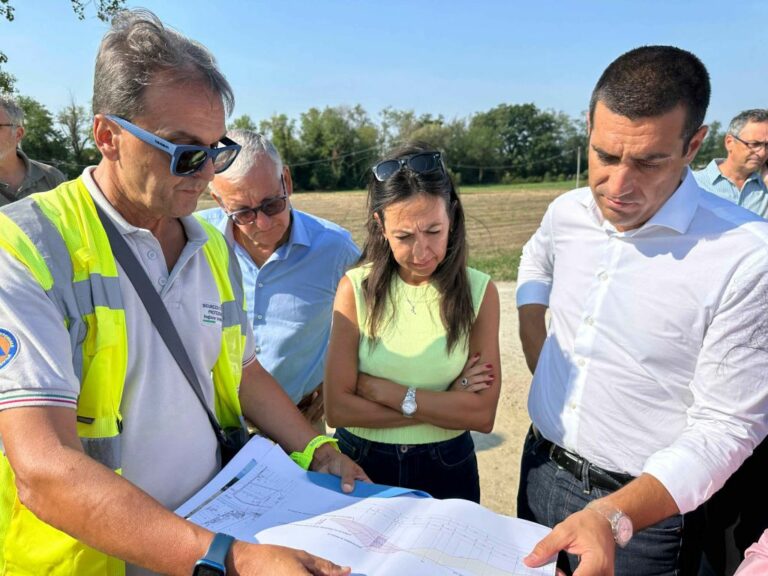 Post Alluvione, sopralluogo Priolo ai cantieri nel ravennate