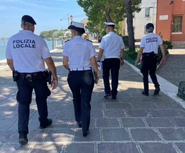 Sopralluogi della polizia locale di Venezia nella zona di Cannaregio