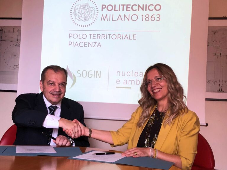 Sogin e Polimi firmano accordo di collaborazione didattica
