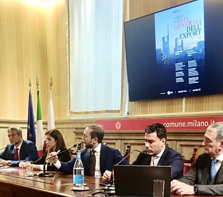 Presentata a Palazzo Marino 6^ edizione degli Stati Generali dell’Export