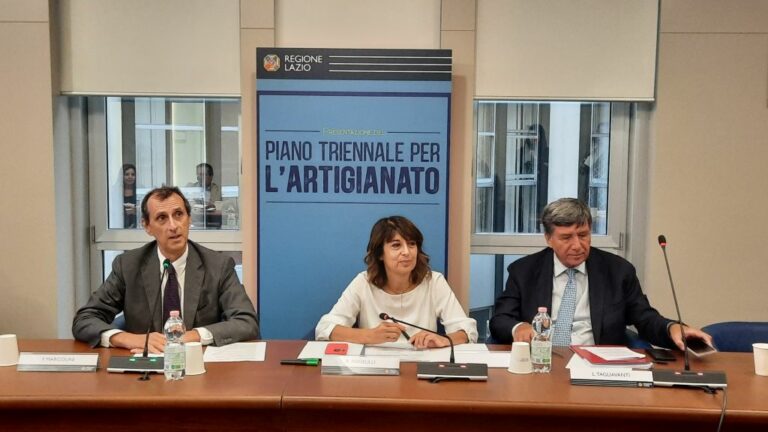 Lazio, al via piano triennale artigianato. 7 mln per rilancio settore