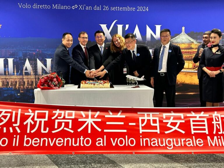Malpensa, China Eastern inaugura primo volo diretto dall’Italia a XìAn