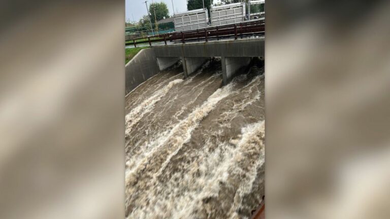 Pioggia intensa su Milano, attivata la vasca del Seveso