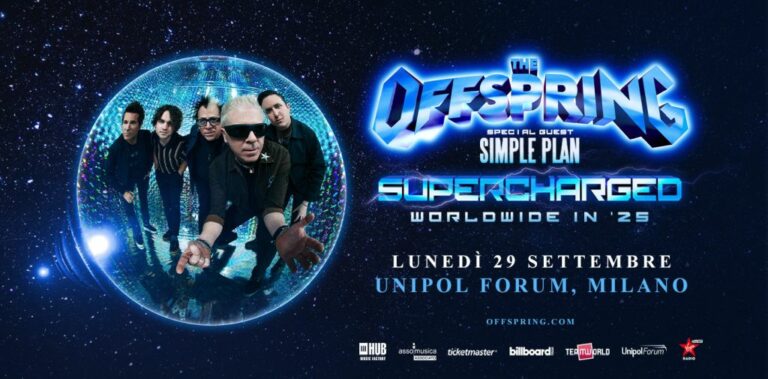 Musica, nel 2025 a Milano unica data italiana per tour The Offspring