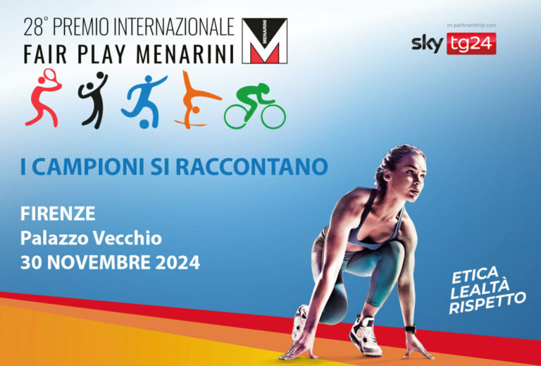 Fair Play Menarini, il 30/11 il talk show i campioni si raccontano