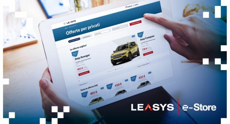 Arriva Leasys E-Store, il nuovo marketplace digitale