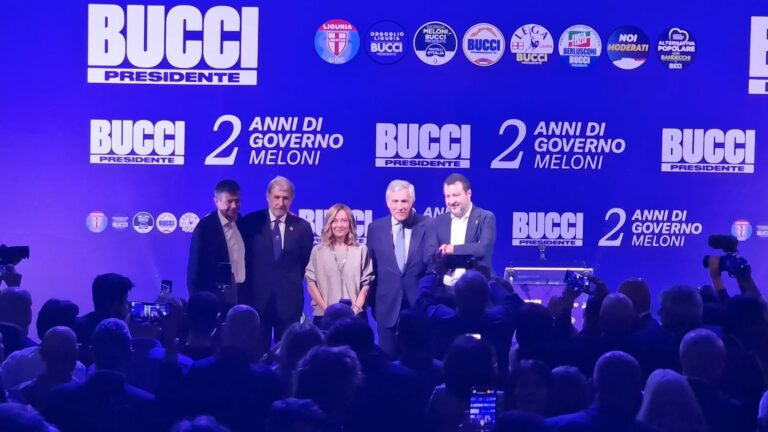 Liguria, Meloni “L’Italia impari da Bucci”